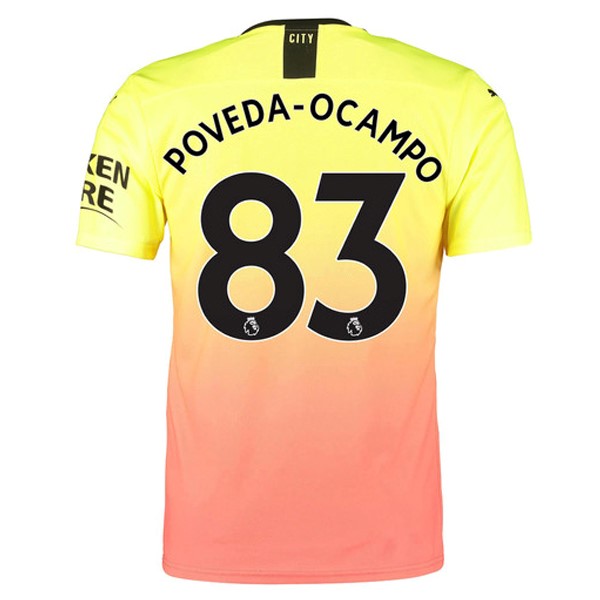 Camiseta Manchester City NO.83 Poveda Ocampo Tercera 2019-2020 Naranja